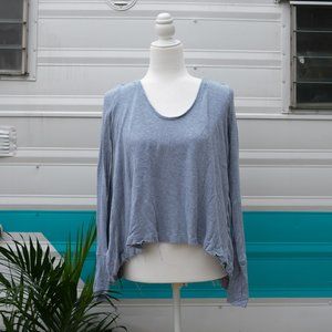 Free People Distressed Thermal Top